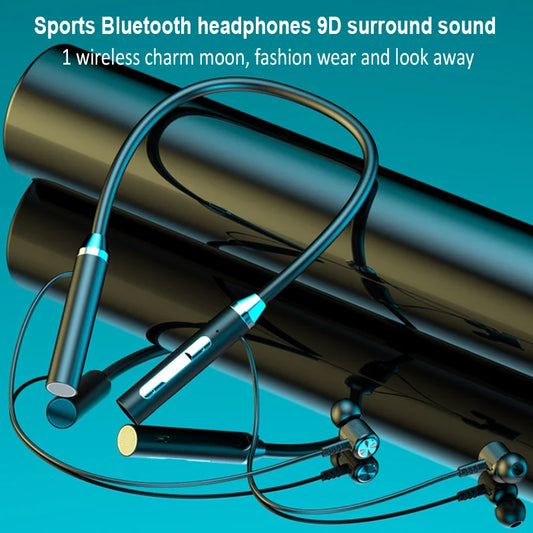 Bluetooth 5.0 Magnetic Neckband Earphones | 9D HiFi Stereo & Waterproof