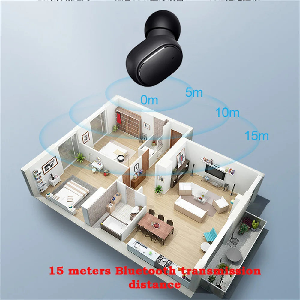 A6S TWS Wireless Bluetooth Earbuds with ANC & Mic