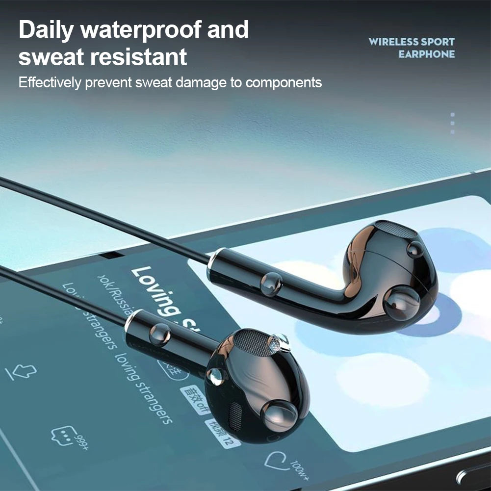 BNR Bluetooth 5.2 Neckband Earphones with Digital Display