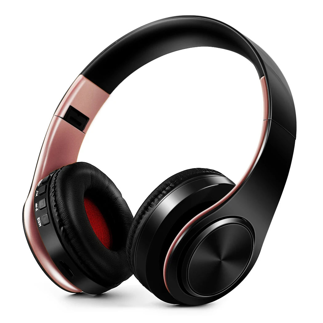 Wireless Bluetooth 5.0 Stereo Headphones | Mic, Foldable & Multi-Color