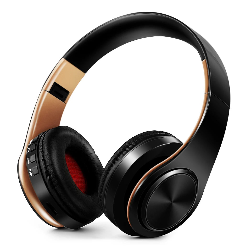 Wireless Bluetooth 5.0 Stereo Headphones | Mic, Foldable & Multi-Color
