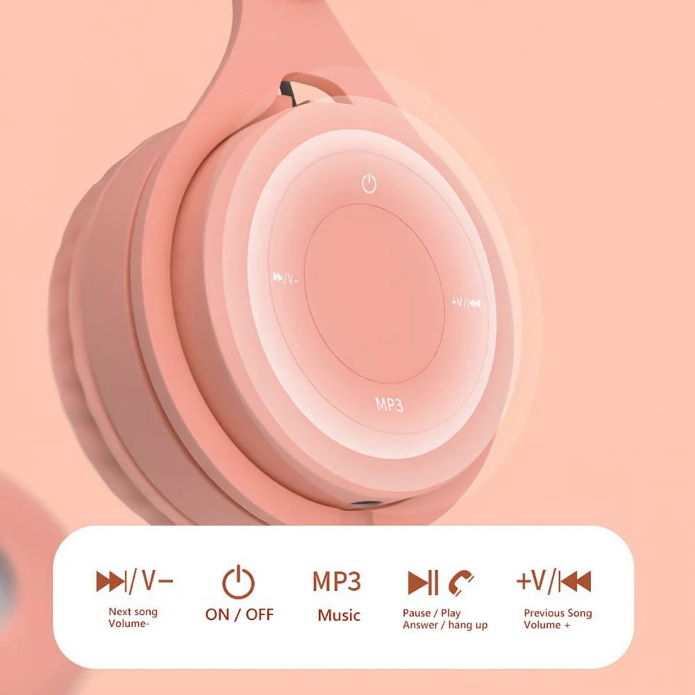 Kids Wireless Bluetooth 5.0 Headphones | Foldable, TF Card & FM Radio