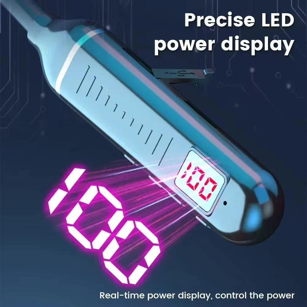KEBIDUMEI Bluetooth 5.2 Neckband Earphones | ANC, LED Display & TF Card