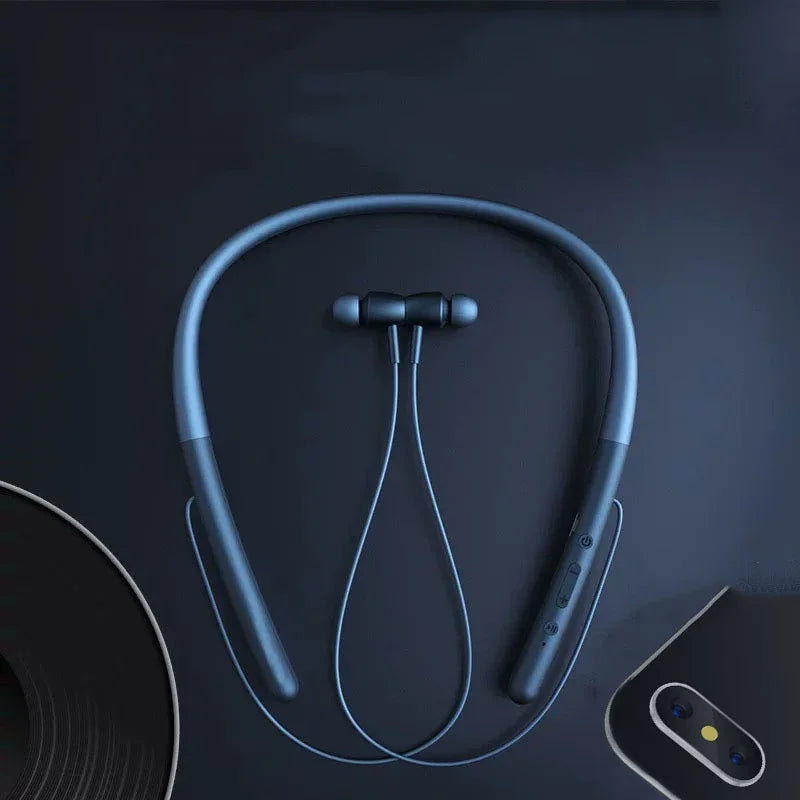 Bluetooth 5.0 Magnetic Neckband Earphones with TF Card & IPX5 Waterproof