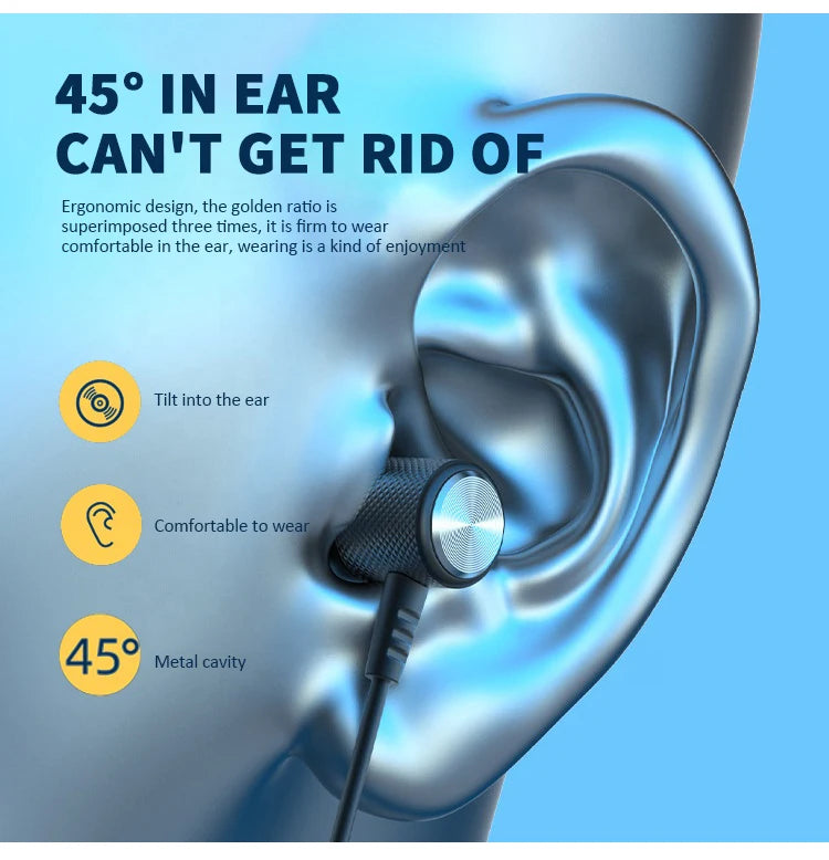 YD08 Magnetic Sport Neckband Earphones | Bluetooth 5.0, Waterproof & Mic