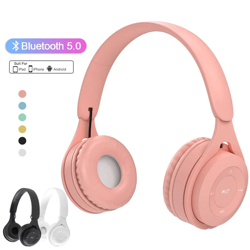 Kids Wireless Bluetooth 5.0 Headphones | Foldable, TF Card & FM Radio
