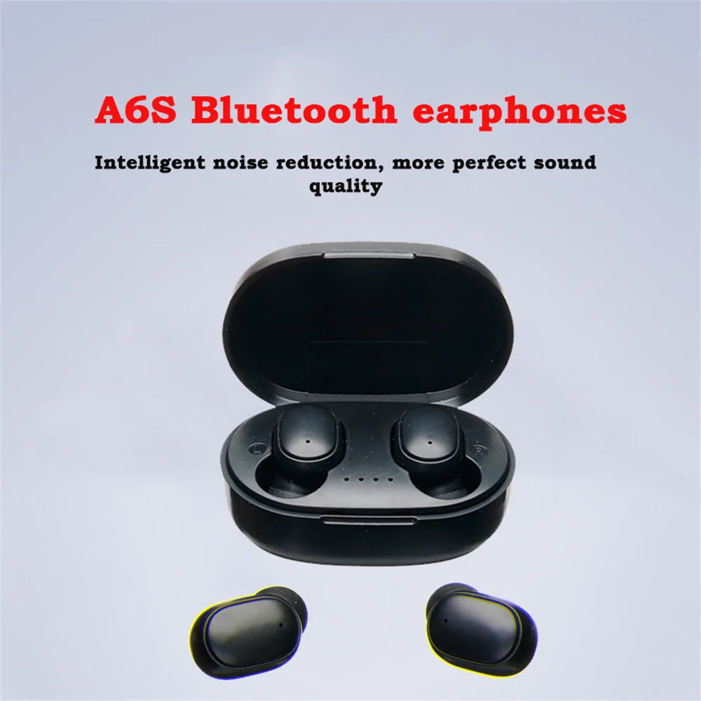 A6S TWS Wireless Bluetooth Earbuds with ANC & Mic