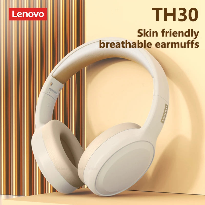 Lenovo TH30 Bluetooth 5.1 Wireless Headphones | HiFi Stereo & ANC