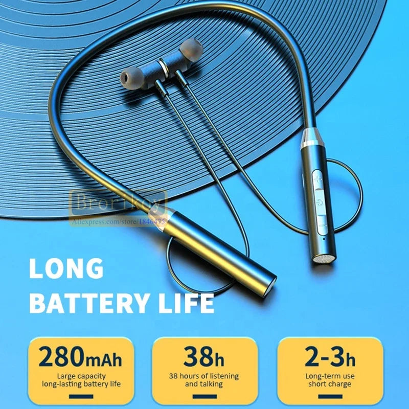 YD08 Magnetic Sport Neckband Earphones | Bluetooth 5.0, Waterproof & Mic