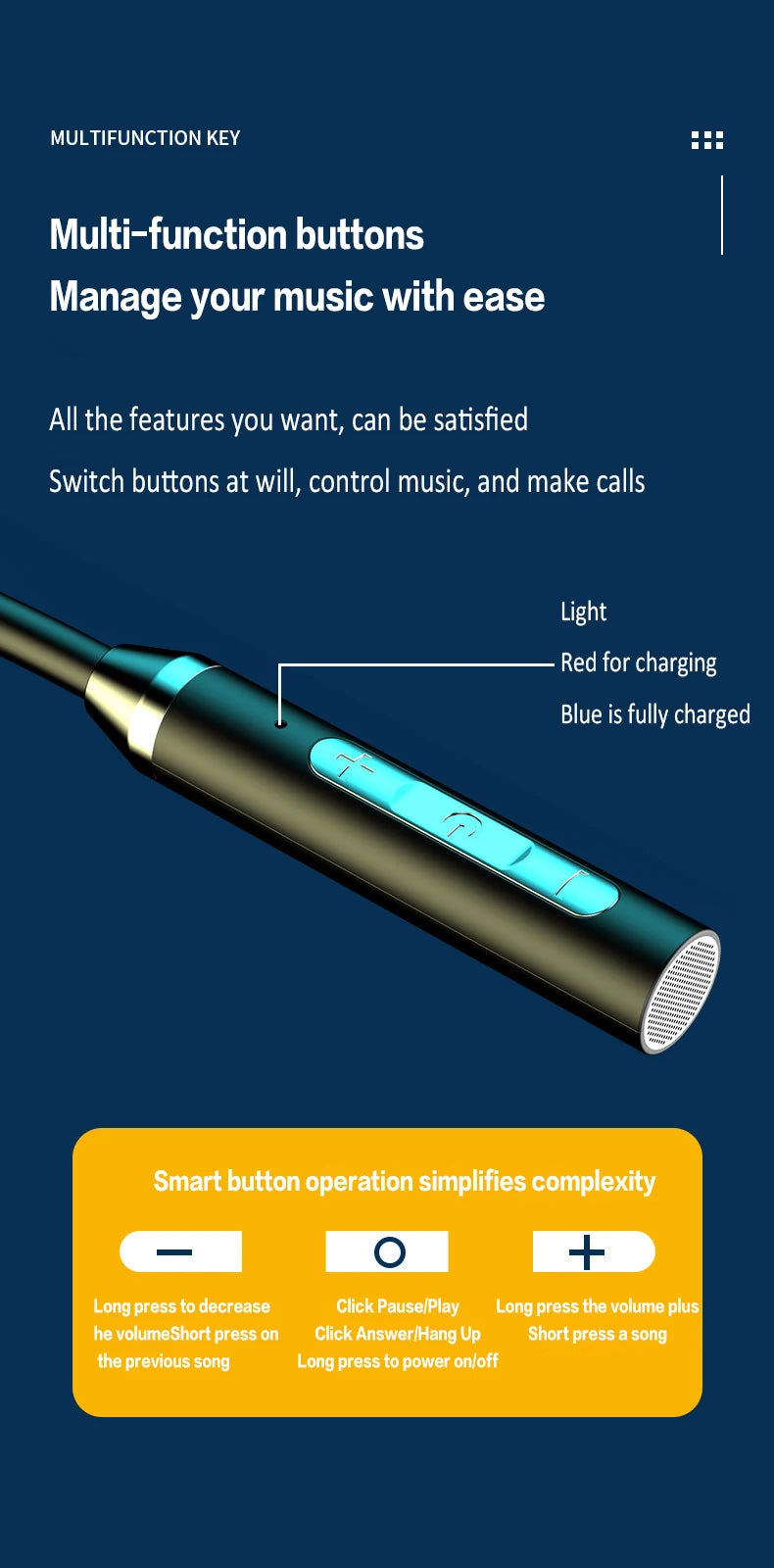 Bluetooth 5.0 Magnetic Neckband Earphones | 9D HiFi Stereo & Waterproof