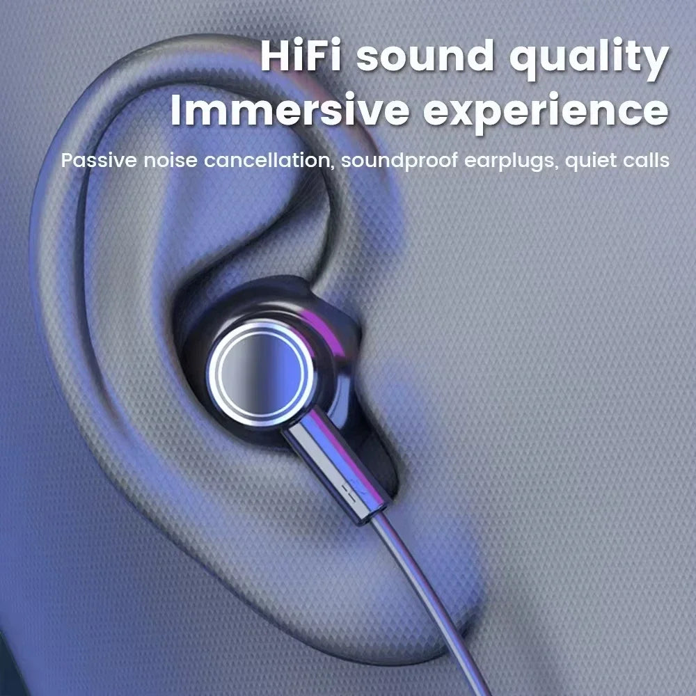 KEBIDUMEI Bluetooth 5.2 Neckband Earphones | ANC, LED Display & TF Card
