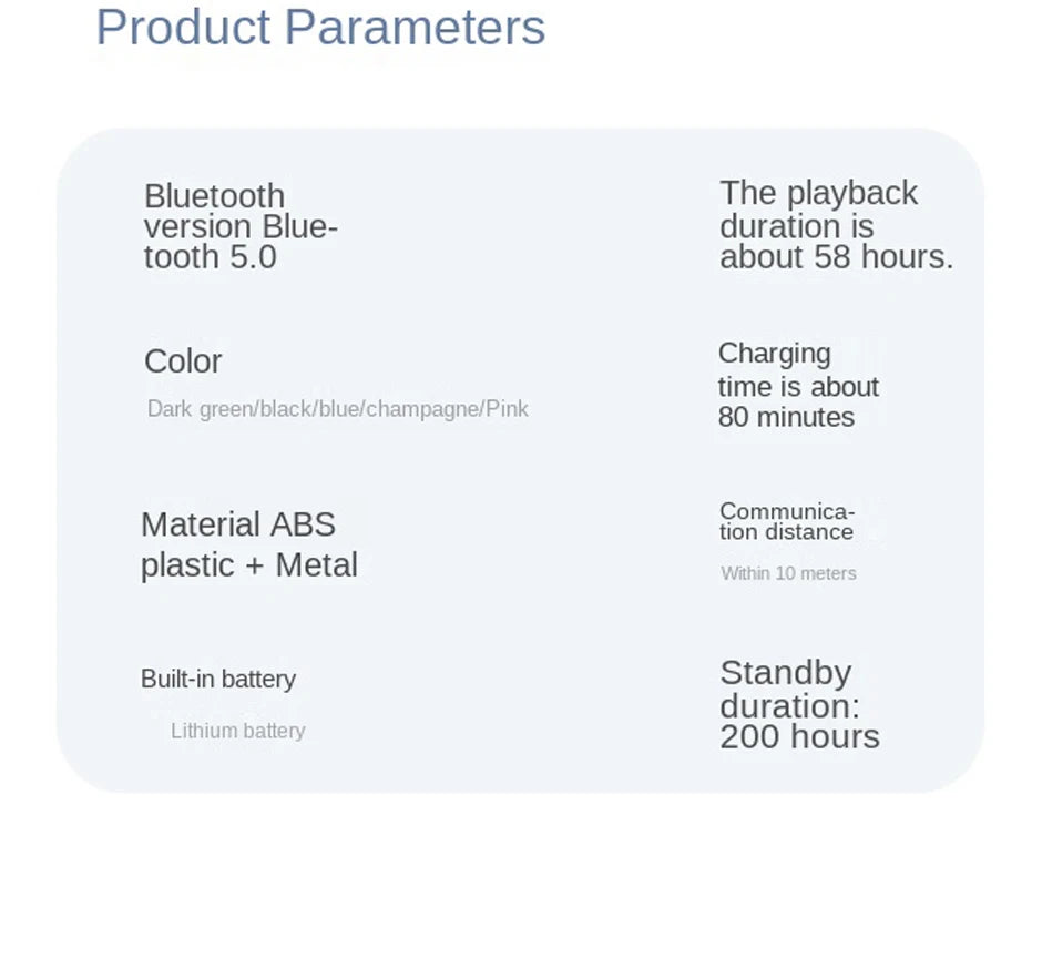 Bluetooth 5.0 Magnetic Neckband Earphones with TF Card & IPX5 Waterproof