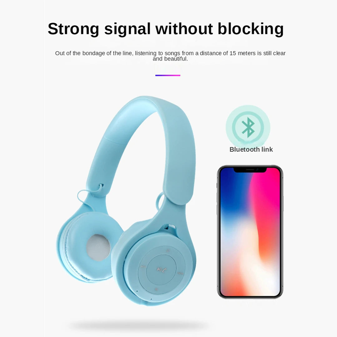 Kids Wireless Bluetooth 5.0 Headphones | Foldable, TF Card & FM Radio