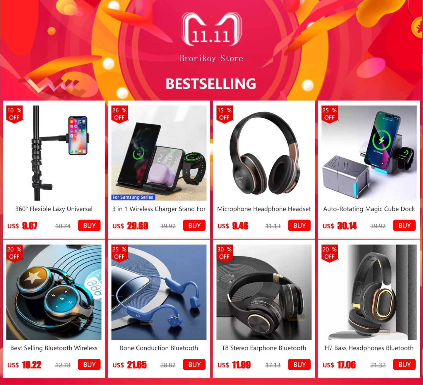 Bluetooth 5.0 Magnetic Neckband Earphones with TF Card & IPX5 Waterproof