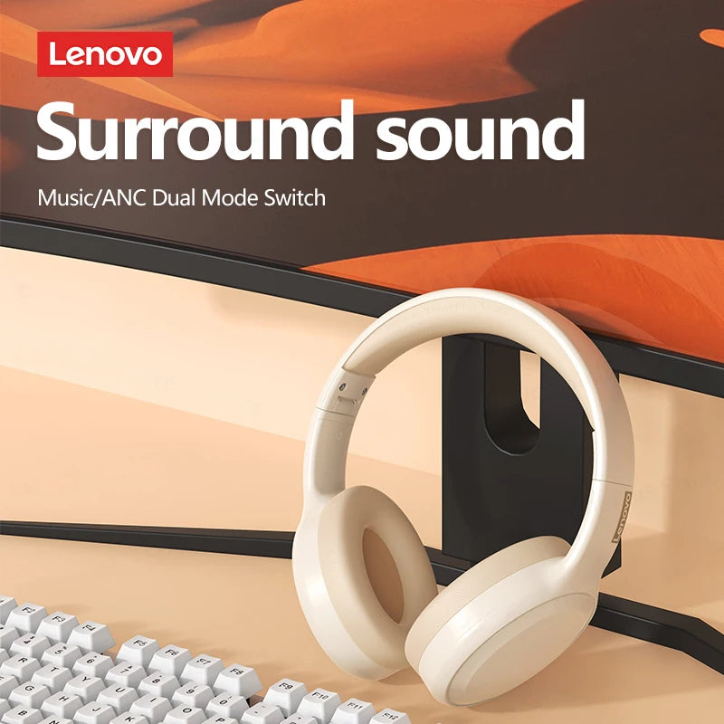 Lenovo TH30 Bluetooth 5.1 Wireless Headphones | HiFi Stereo & ANC