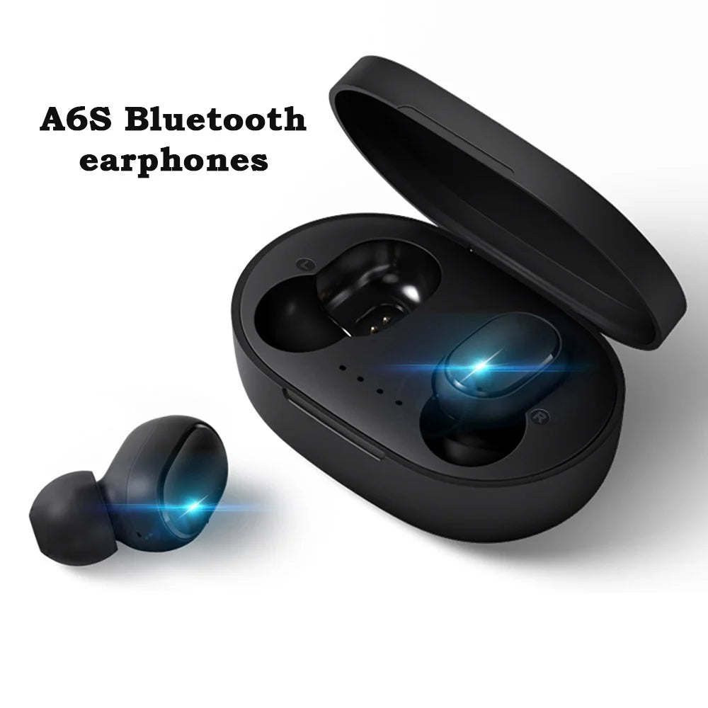 A6S TWS Wireless Bluetooth Earbuds with ANC & Mic