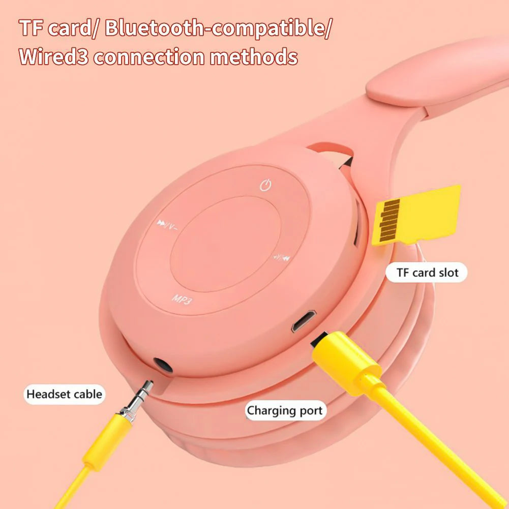 Kids Wireless Bluetooth 5.0 Headphones | Foldable, TF Card & FM Radio