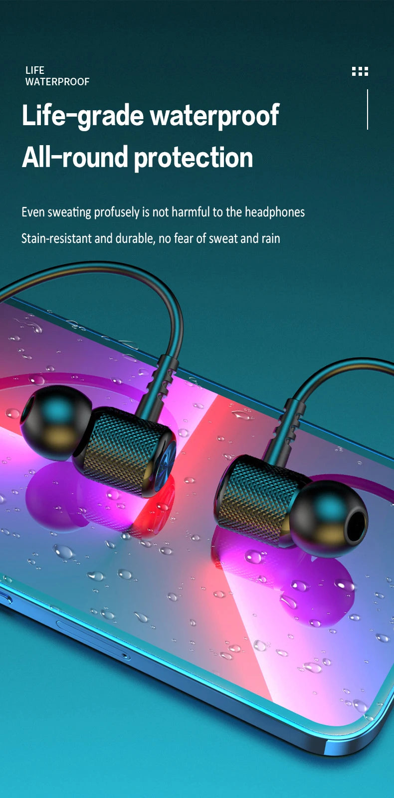 Bluetooth 5.0 Magnetic Neckband Earphones | 9D HiFi Stereo & Waterproof