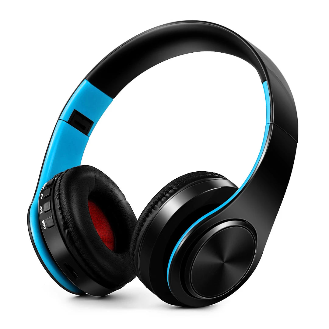 Wireless Bluetooth 5.0 Stereo Headphones | Mic, Foldable & Multi-Color