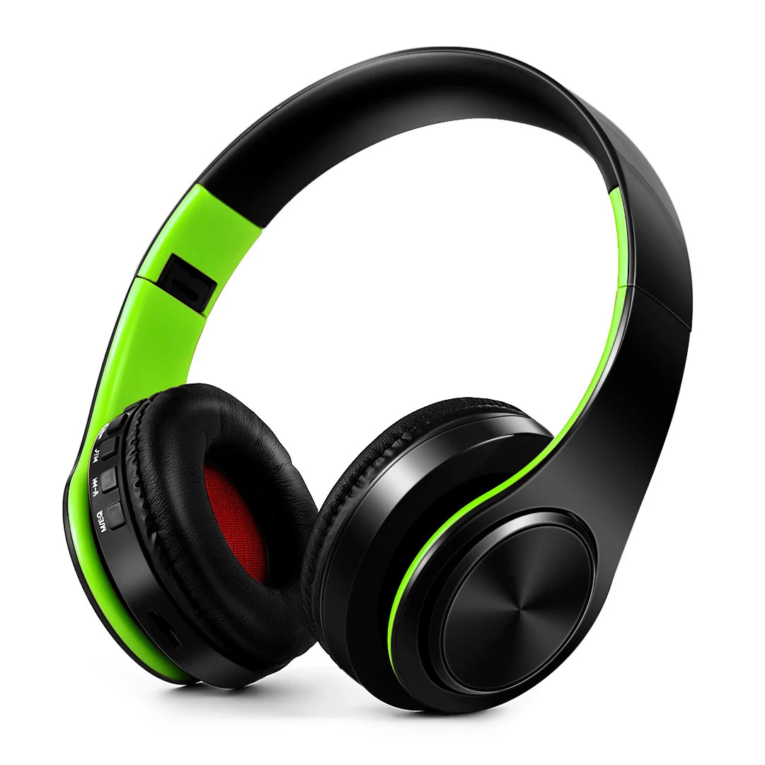 Wireless Bluetooth 5.0 Stereo Headphones | Mic, Foldable & Multi-Color