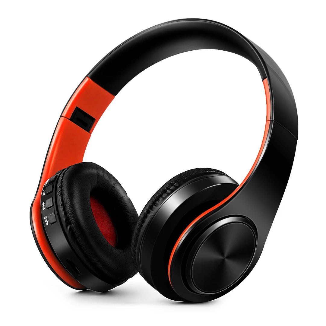 Wireless Bluetooth 5.0 Stereo Headphones | Mic, Foldable & Multi-Color
