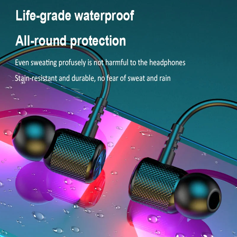 Bluetooth 5.0 Magnetic Neckband Earphones | 9D HiFi Stereo & Waterproof